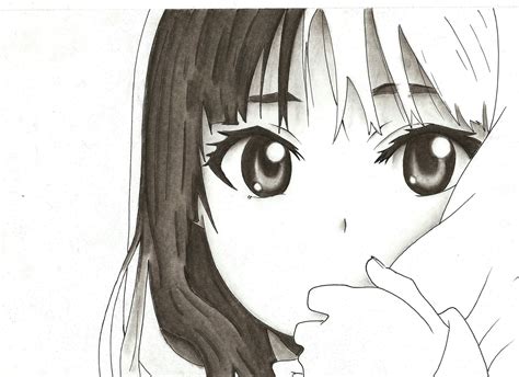 anime lapiz dibujos|anime dibujos sin color.